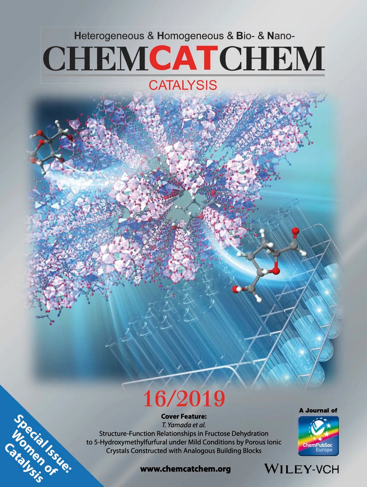 Structure-Function Relationships in Fructose Dehydration to 5-Hydroxymethylfurfural under Mild Conditions by Porous Ionic Crystals Constructed with Analogous Building Blocks