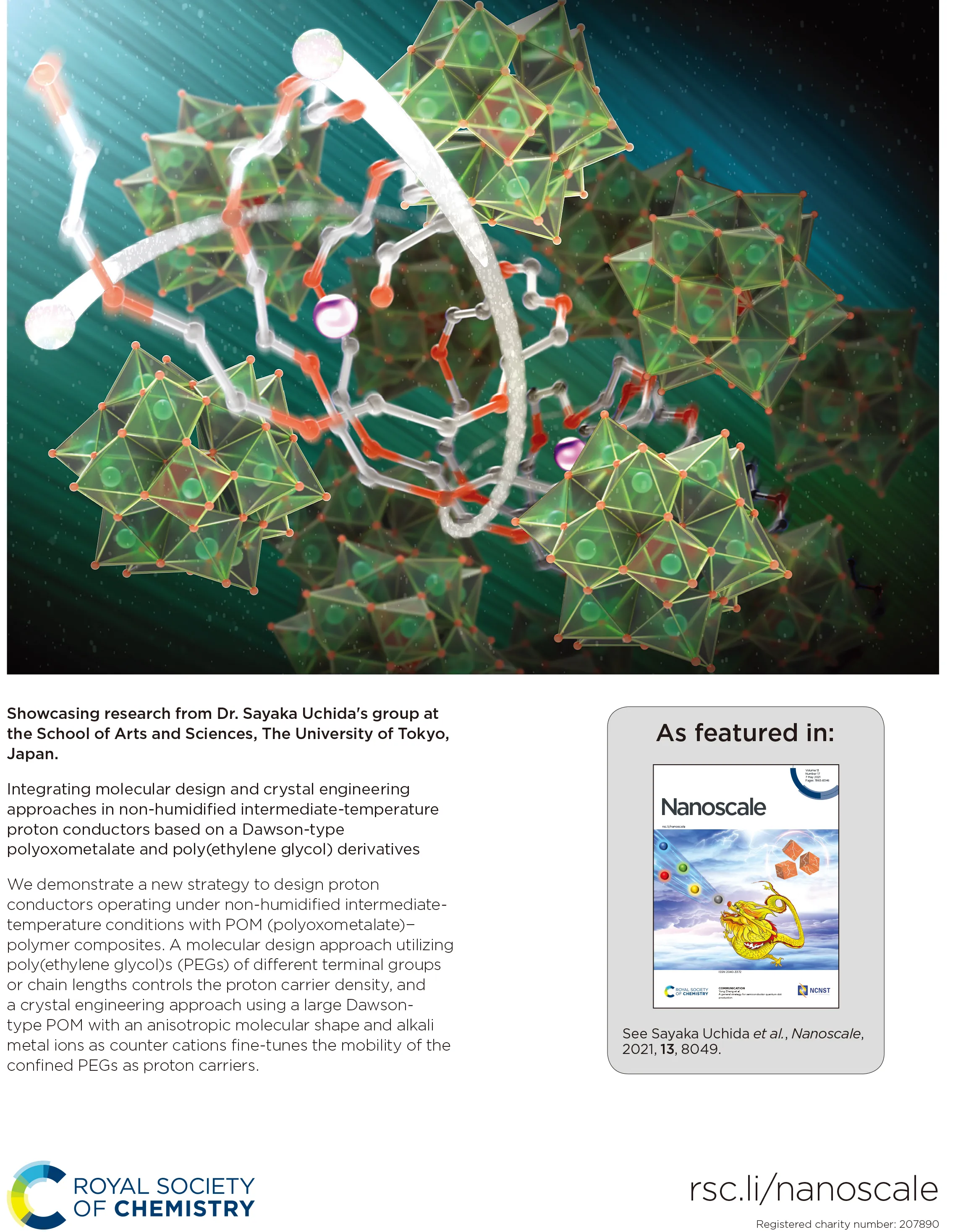 Integrating Molecular Design and Crystal Engineering Approaches in Non-humidified Intermediate-temperature Proton Conductors Based on a Dawson-type Polyoxometalate and Poly(ethylene glycol) Derivatives