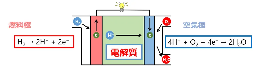 固体燃料電池の概略